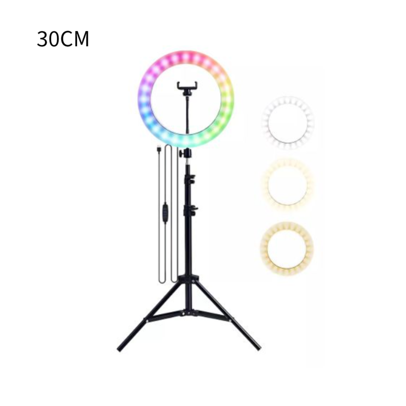Aro de Luz Rgb Blanco con Tripode hog144gri