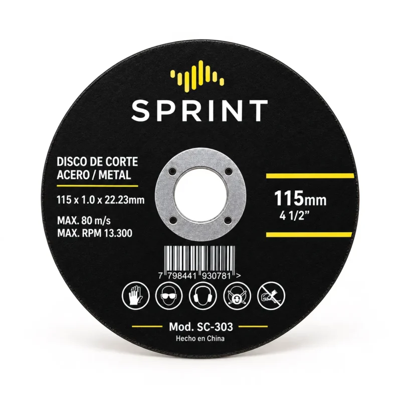 Pack x 25 Disco de Corte Amoladora 115 mm 4 1/2"
