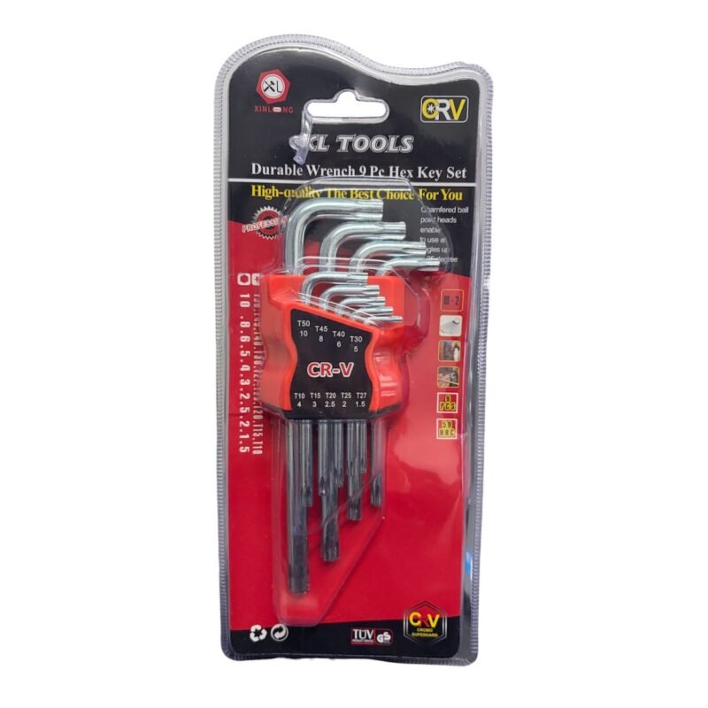 Juego Llave Torx 9 Piezas Mediano