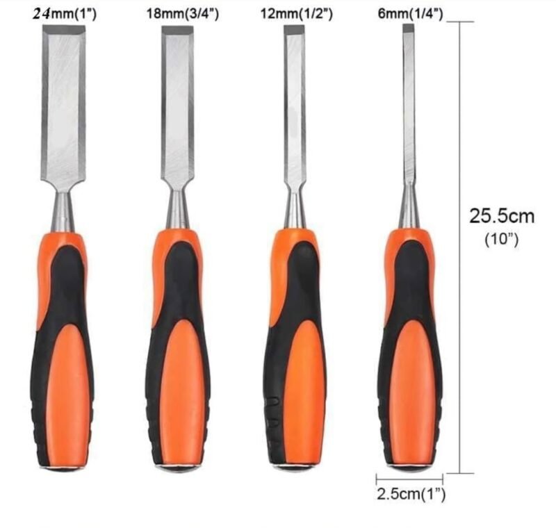 Set de Cincel para Madera 4 Pcs