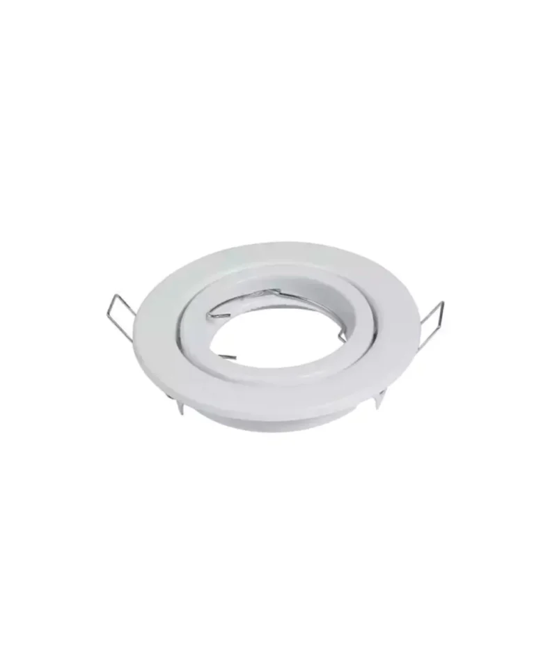 Spot Movil Blanco /negro 100 mm Chapa Cromado