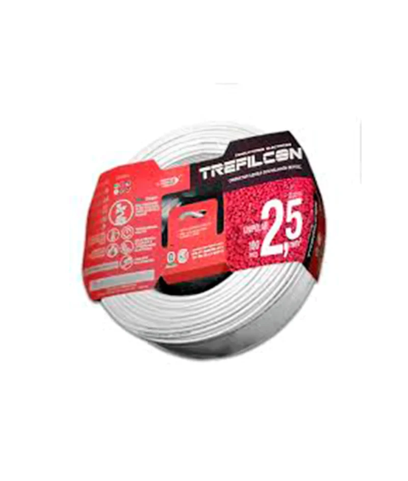 Trefilcon Cable 1 x 2,50mmx100m Colores Negro