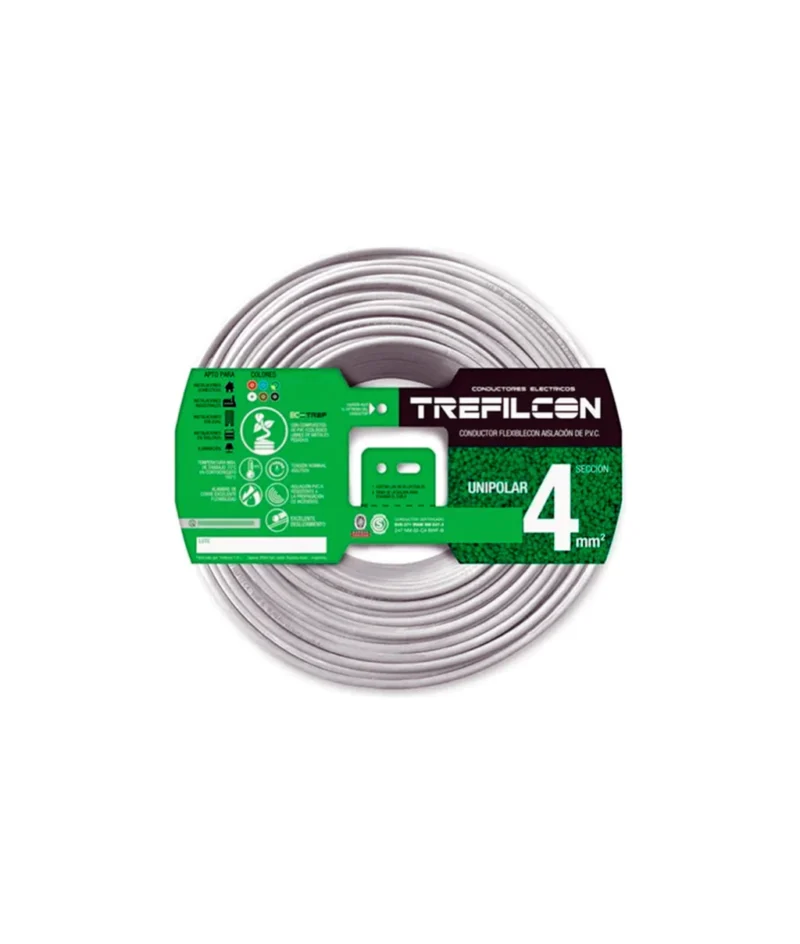 Trefilcon Cable 1 x 4,00mmx100m Colores
