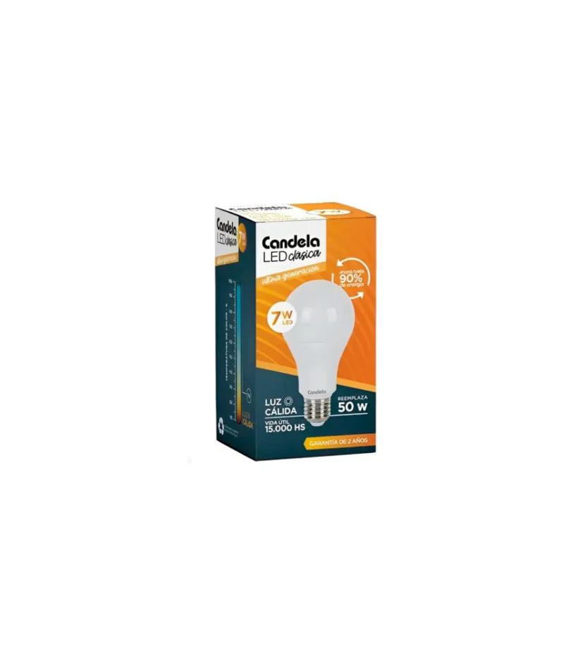 Candela Lampara 7w Calida