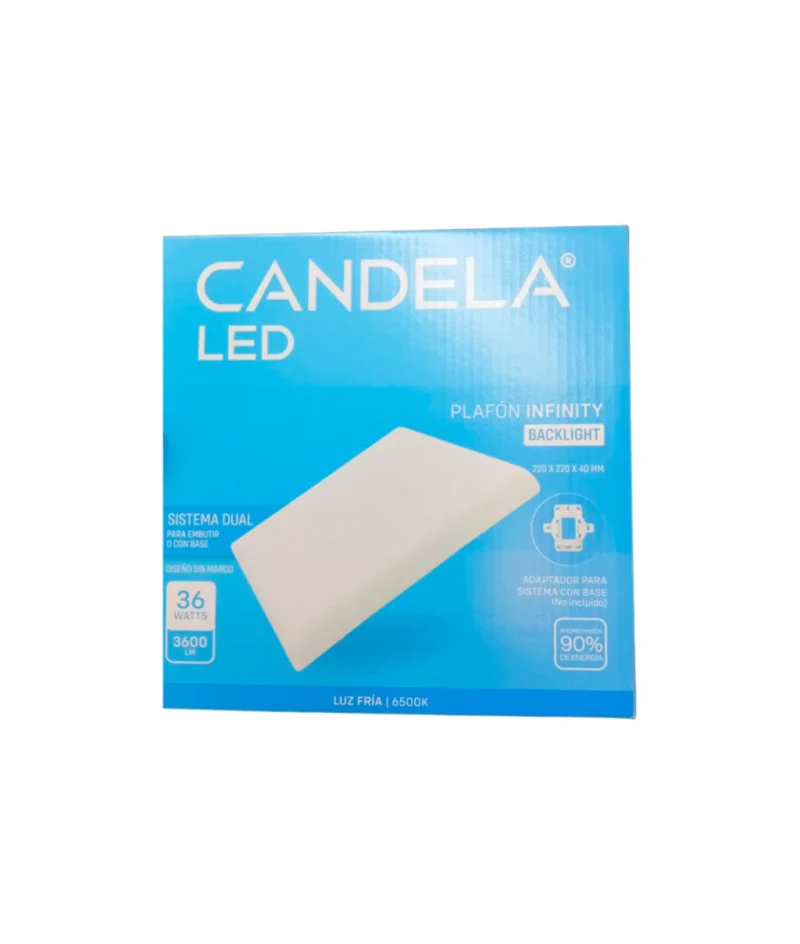 Candela Plafon Infinity Cuadrado 24w