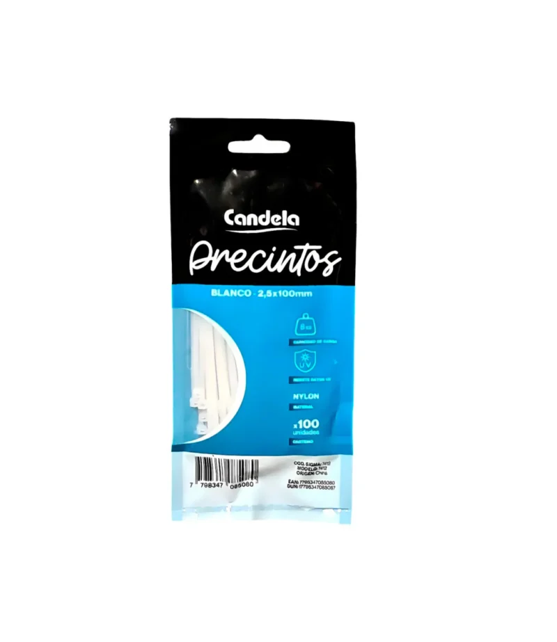 Candela Precinto 2,5 x 100 mm Blanco