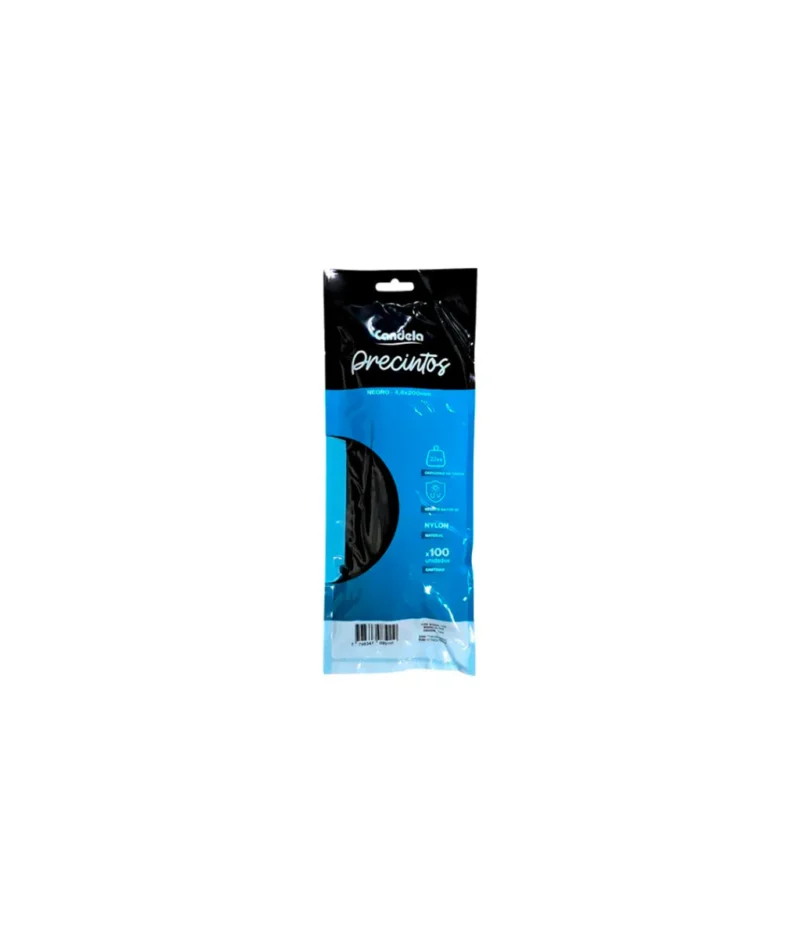 Candela Precinto 4,8 x 200 Negro/blanco