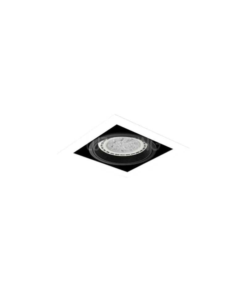 Trefi Cardanicos para Embutir y Aplicar de 1 a 4 Luces Cardanico de Embutir 1 Luz Blanco