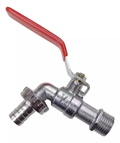 Canilla Esferica Metal 1/2 Pico Para Manguera