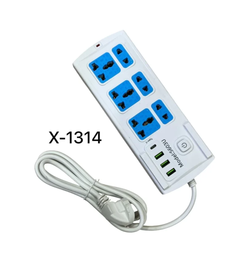 Zapatilla Alargue 3 USB X-1314 5603u