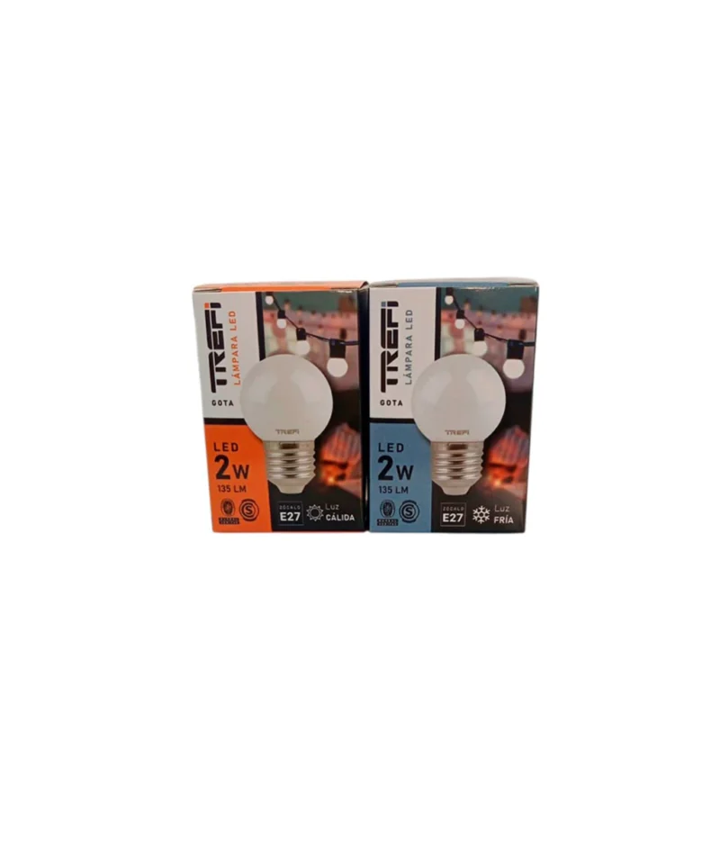 Trefilight Lampara LED Gota 2w Fria/calida Calido / 2w