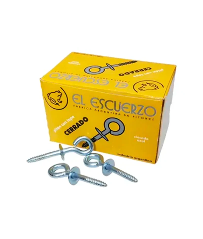 Piton para tarugo con tope 8"l" Caja x 50u
