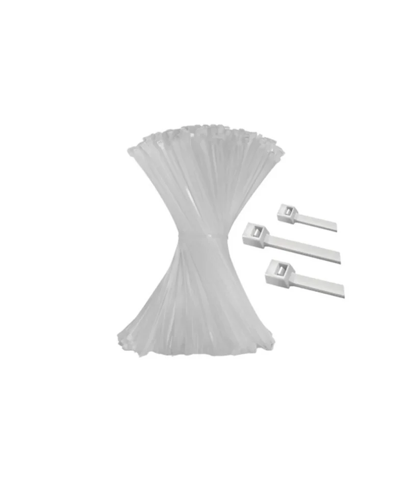 Precinto 7,6 x 300 mm Blanco /negro