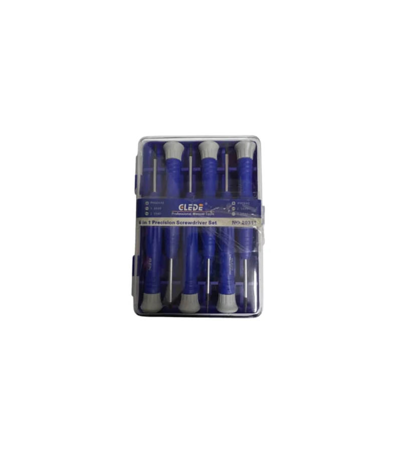 Set x 6 Destornillador de Precision Azul