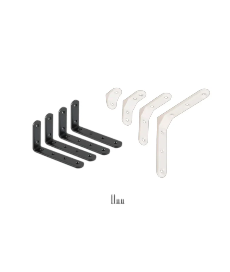 Soporte Estante Escuadra Blanco / Negro Var. Medidas 125 x 150 mm Blanco