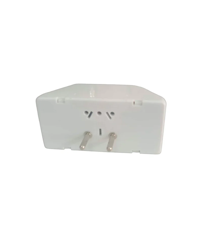 Toma Triple Adaptador Pata Redonda Bl/az