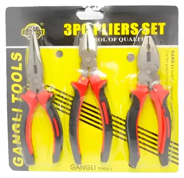 Blister con 3 Pinzas de 5 Pulgadas
