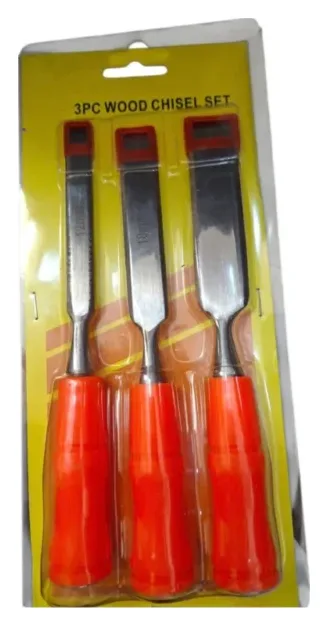 Cincel x 3 Mango Plástico
