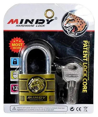 Candado Reforzado 60 mm Diseño Tigre