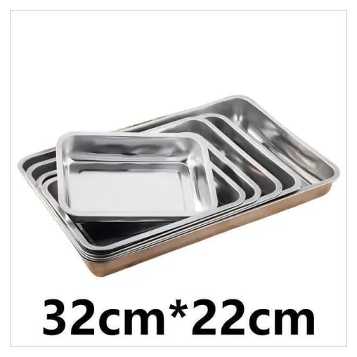 Bandeja de Acero 32 x 22 x 4,8 cm