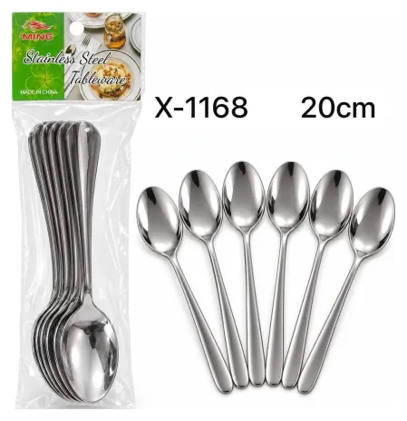 Cuchara Acero *6pcs