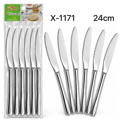 Cuchillo Acero *6pcs x-1171