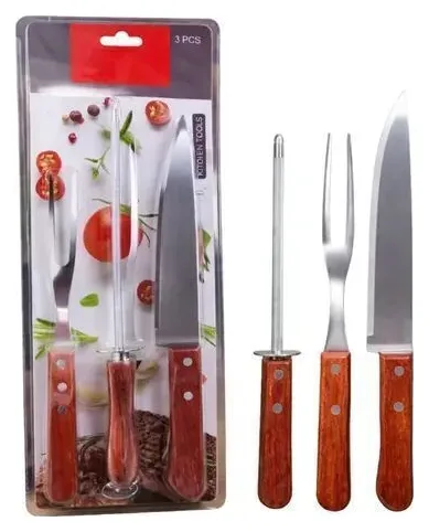 Cuchillo con Chaira *3pcs SEU-17