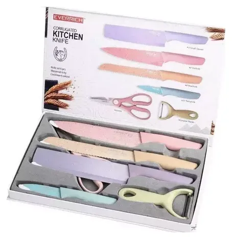 Set De Cuchillos Profesionales De Acero Inoxidab