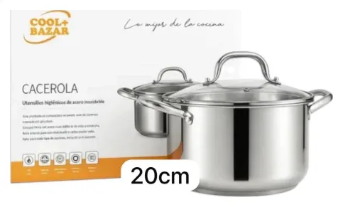 Cacerola 20 cm acero