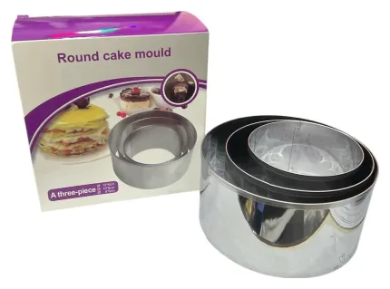 Molde x 3 Para Torta Redondo X-1278