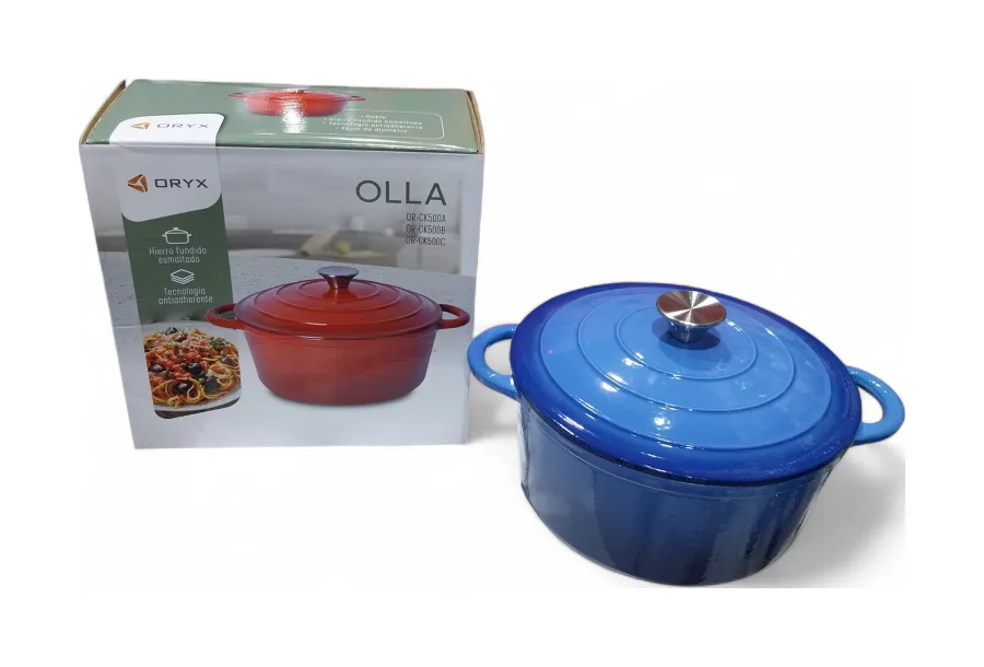 Olla Hierro Fundido Oryx Azul