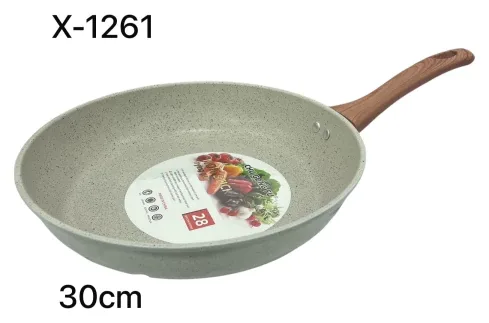 Sarten 28 cm Granito Blanco