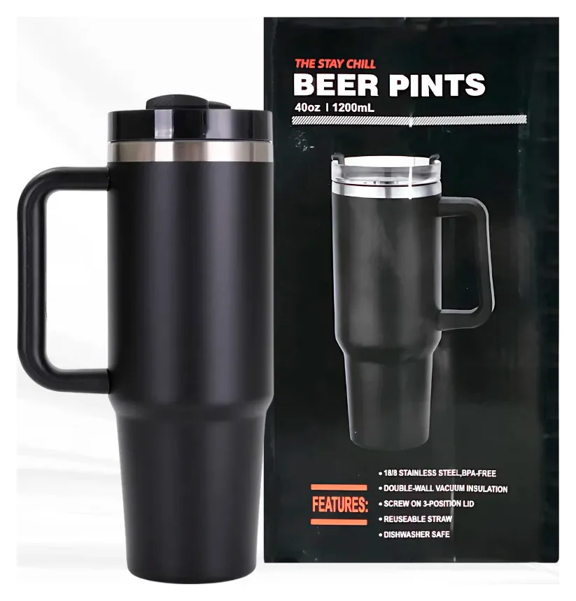 Vaso Termico 1200ml con Mango y Sorbete