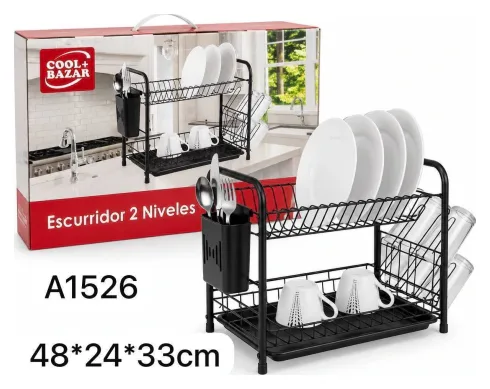 Escurridor de platos 2 niveles