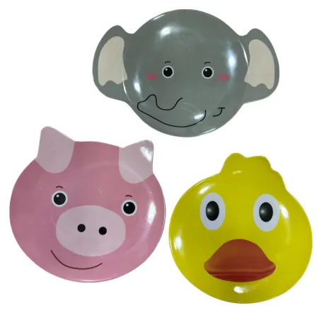 Plato Melamina Infantil Animales