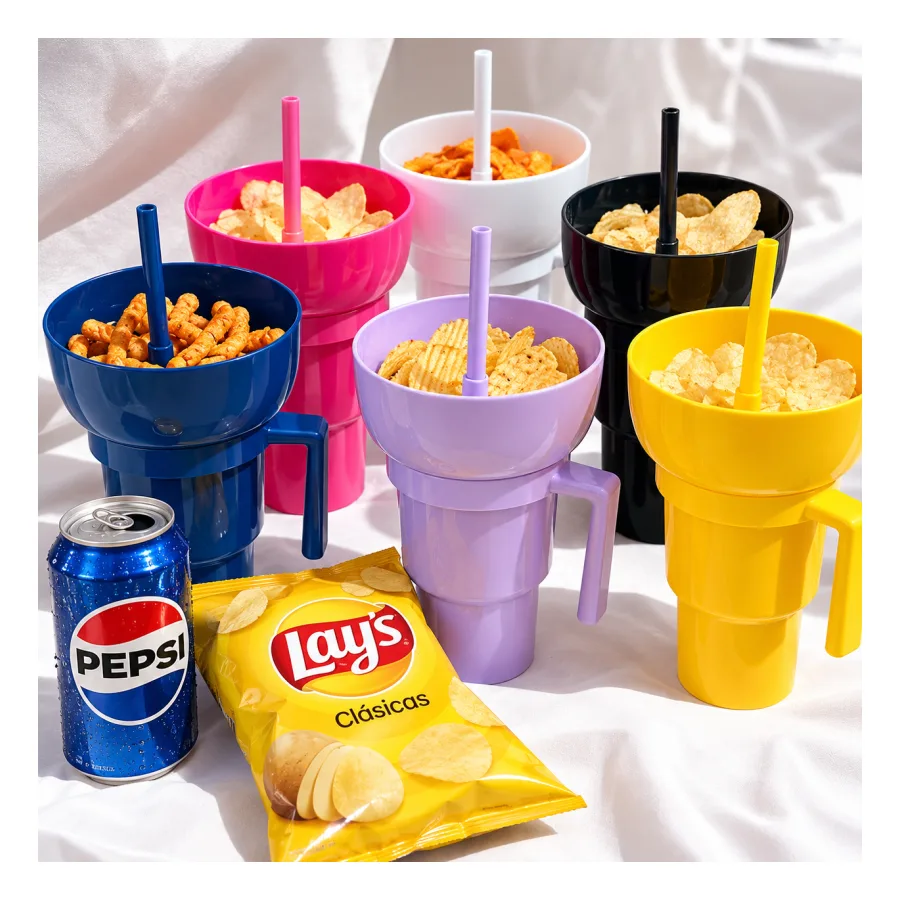 Vaso para Snacks y Bebida 1l