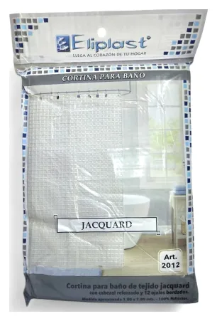 Cortina de Baño JACQUARD 1,80 x 1,80 Ediplast 2012