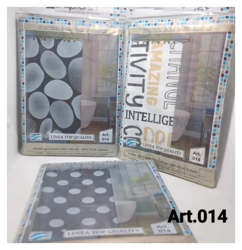 Cortina de Baño Top Quality 1,80 x 1,80 m Eliplast Art 014 con gancho