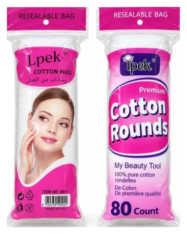 Discos de algodón facial 80pcs