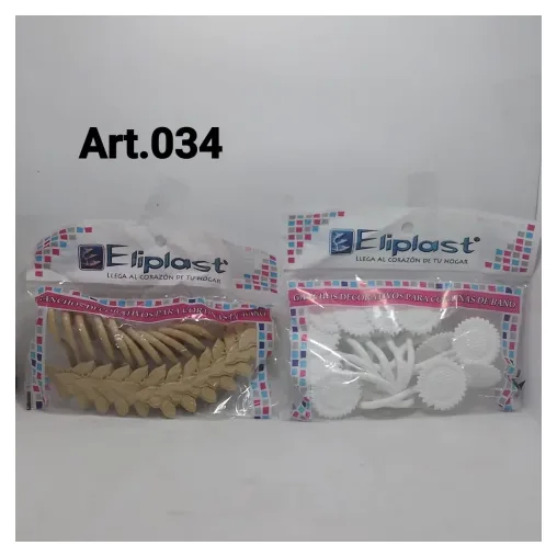 Ganchos Decorativo para Cortinas de Baño Ediplast
