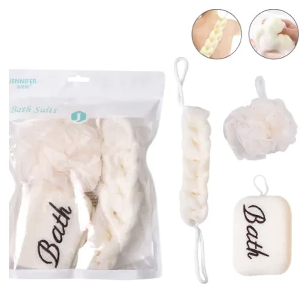 Set de Baño 3pcs Esponja