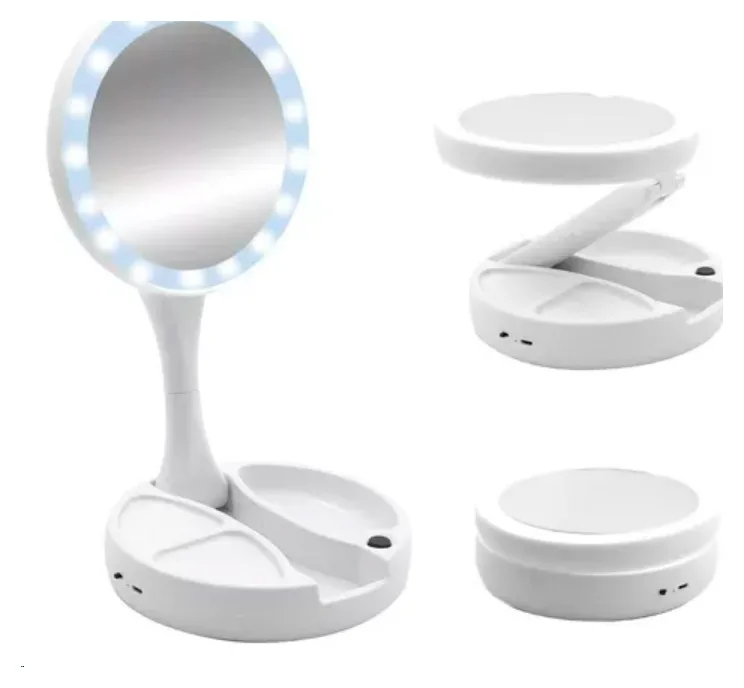 Oferta - Espejo con Luz Plegable + Aumento