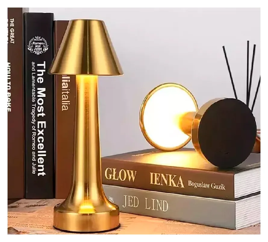 Oferta - Velador Tactil Pantalla Dorado