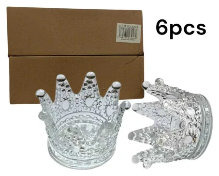 Cenicero corona 8 cm x 6pcs 3448