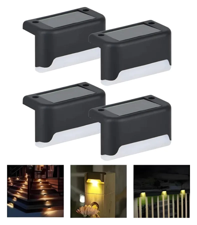 Kit De 4 Luces Solares Para Patio
