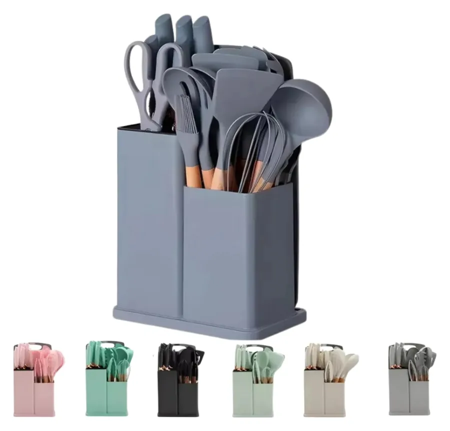 Kit set De 19 Utensilios De Cocina Silicona