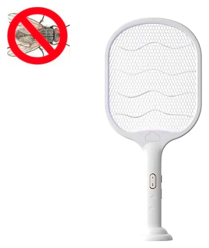 Raqueta Mata Mosquito con Base