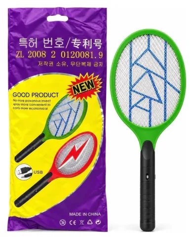 Raqueta para mosquitos con carga USB 241123