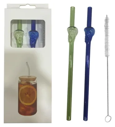 Sorbete vidrio 2pcs y cepillo