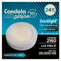 Candela Plafon Aplicar 24w Redondo Frio / Calido Backlight